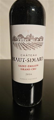Burdeos Saint-Émilion Gran Cru Grand Cru Château Haut-Simard 2016