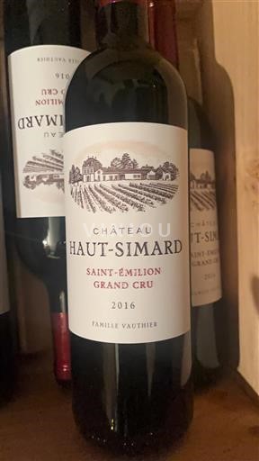 Bordeaux Saint-Émilion Grand Cru Grand Cru Château Haut-Simard 2016