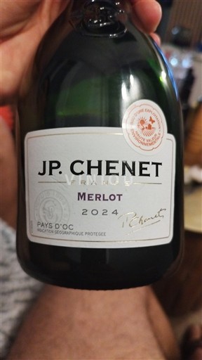 Vin Rouge sec Merlot JP. Chenet 2024 France Languedoc et Roussillon Pays d'oc IGP