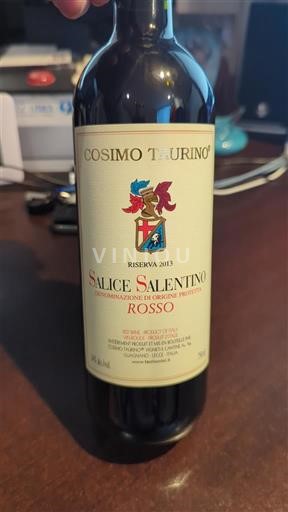 Apulia Wines Salice Salentino Cosimo Taurino 2013
