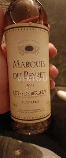 Jihozápad Côtes-de-bergerac Marquis du Peyret 2005