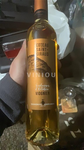 Alpen und Rhônetal Coteaux der Ardèche Coteau Saint-Giraud Vendanges d'Octobre Viognier 2021