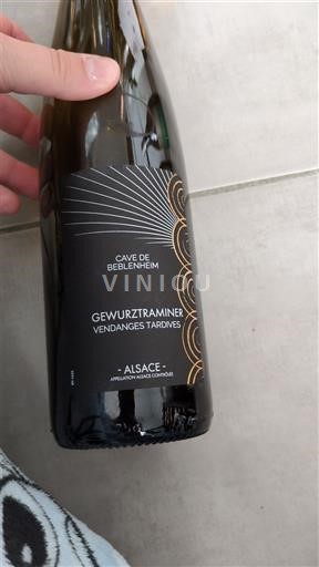 Alsace Vendanges Tardives Cave de Beblenheim Gewurztraminer Vendanges Tardives 2020