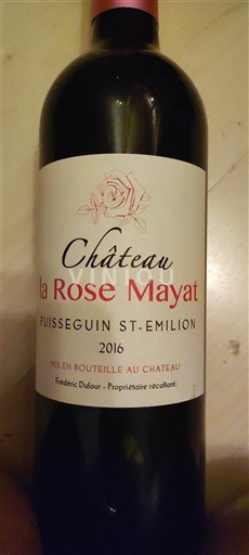 Bordeaux Puisseguin-saint-émilion Château La Rose Mayat 2016