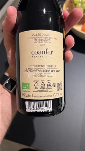 Valle d'Aosta Enfer d'Arvier Coopérative de l'Enfer Cornfer Arvier 1312 2023