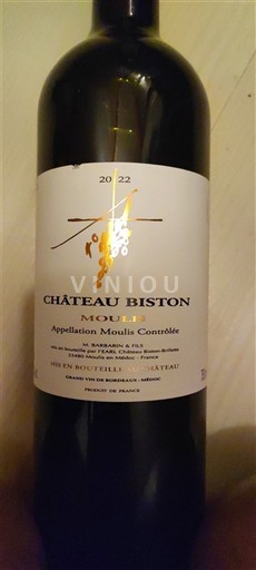 Bordeaux Moulis-en-Médoc Château Biston 2022