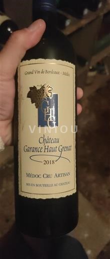 Bordeaux Médoc Château Garance Haut Grenat 2018