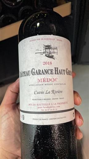 Bordéus Médoc Château Garance Haut Grenat 2018