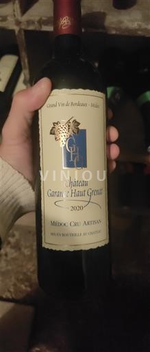Bordeaux Médoc Château Garance Haut Grenat 2020