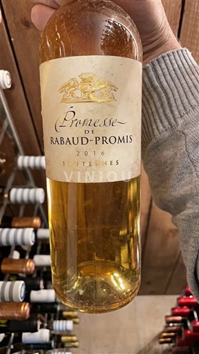 Bordeaux Sauternes Château Rabaud-Promis Promesse de Rabaud-Promis 2016