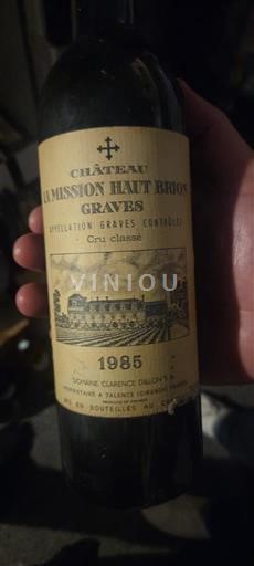 Bordeaux Graves Grand Cru Château La Mission Haut-Brion 1985