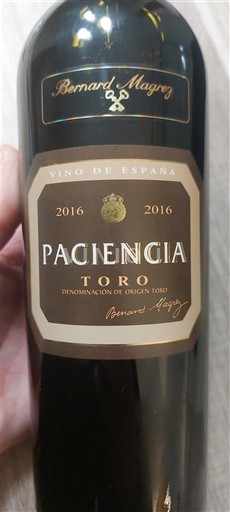 Castilien og León Toro Bernard Magrez Paciencia 2016