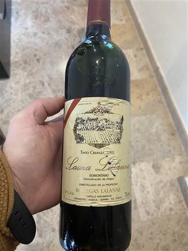 Aragón Somontano Bodegas Lalanne Crianza 1992