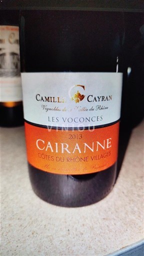 Vallée du Rhône Cairanne Camille Cayran Les Voconces 2013
