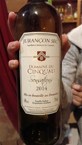 Sydväst Jurançon Domaine Cinquau Sensations 2014