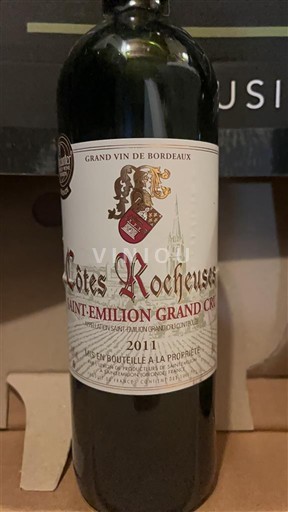 Burdeos Saint-Émilion Gran Cru Grand Cru Côtes Rocheuses 2011