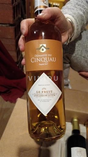 Sydväst Jurançon Domaine Cinquau Le Fruit François Joux 2017
