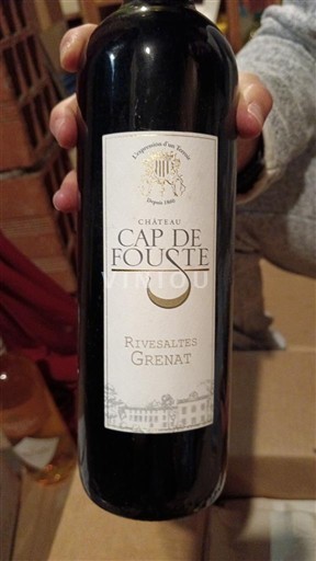 Roussillon Rivesaltes Château Cap de Fouste 2018