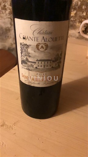 Burdeos Saint-Émilion Gran Cru Grand Cru Château Chante Alouette 2011