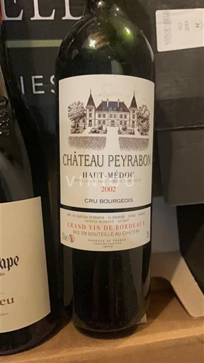 Bordeaux Haut-Médoc Cru Bourgeois Château Peyrabon 2002