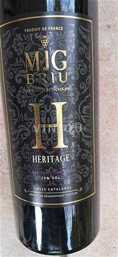 Languedoc and Roussillon Côtes Catalanes Mas Briu Héritage 2023