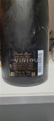 Languedoc và Roussillon Vùng đất Oc Puech Haut Argali 2022