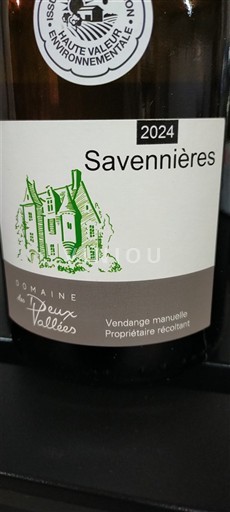 Thung lũng sông Loire Savennières Domaine Des Deux Vallées 2024