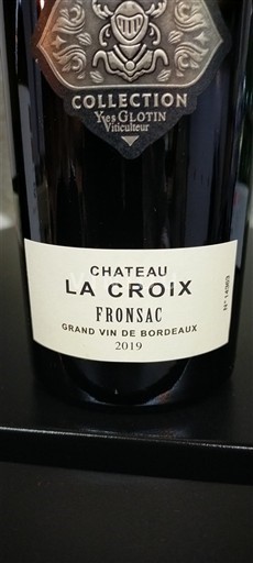 Bordeaux Fronsac Château La Croix 2019