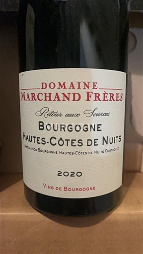 Bourgogne Hautes Côtes de Nuits Domaine Marchand Frères Retour aux Sources 2020