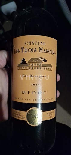 Bordeaux Médoc Cru Bourgeois Château Les Trois Manoirs 2014