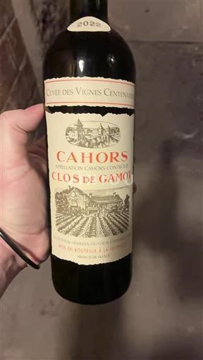 Sydväst Cahors Clos de Gamot des Vignes Centenaires 2022