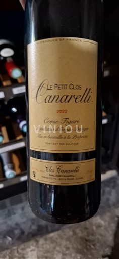 Corse Không được chỉ định Clos Canarelli Le Petit Clos 2022