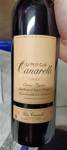 Korzika Nespecificirano Clos Canarelli Le Petit Clos 2022