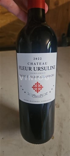 Bordeaux Saint-Émilion Grand Cru Château Fleur Ursuline 2022
