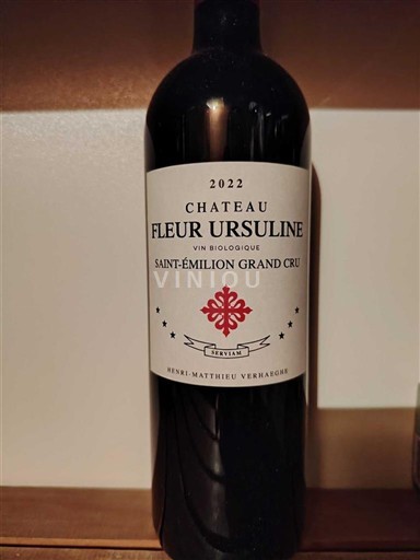Bordeaux Saint-Émilion Grand Cru Château Fleur Ursuline 2022
