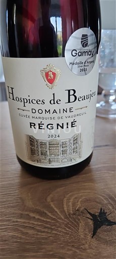 Beaujolais Régnié Hospices de Beaujeu Marquise de Vaudreuil 2024