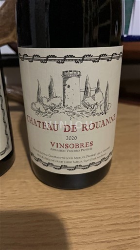 Vin Rouge sec Château Rouanne 2020 France Vallée du Rhône Vinsobres AOC