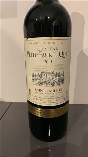 Bordeaux Saint-Émilion Château Petit-Faurie-Quet 2010
