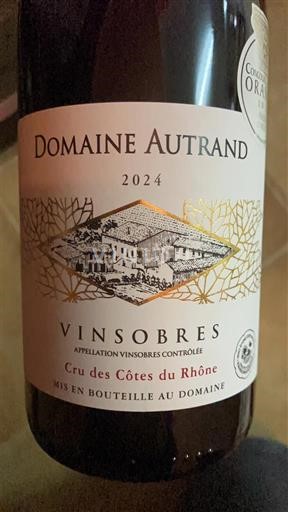 Thung lũng Rhône Vinsobres Domaine Autrand 2024