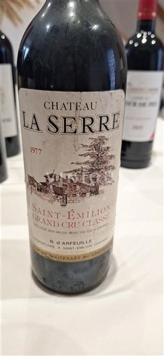Bordeaux Saint-Émilion Grand Cru Grand Cru Classé Château La Serre 1977