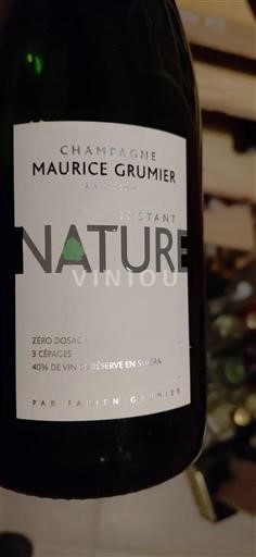 Champagne Sâm-panh Maurice Grumier Instant Nature Không niên vụ
