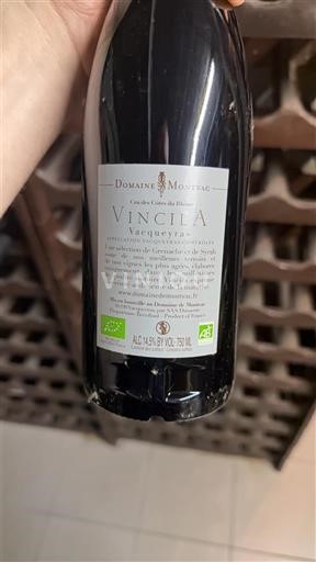 Valle del Rodano Vacqueyras Domaine Montvac VinciA 2019