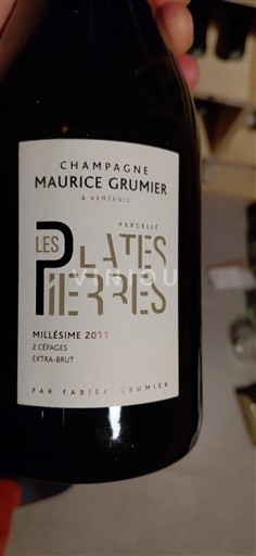 Champagne Sâm-panh Maurice Grumier Les Plates Pierres 2011