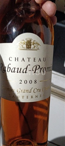 Бордо Сотерн Premier Grand Cru Château Rabaud-Promis 2008