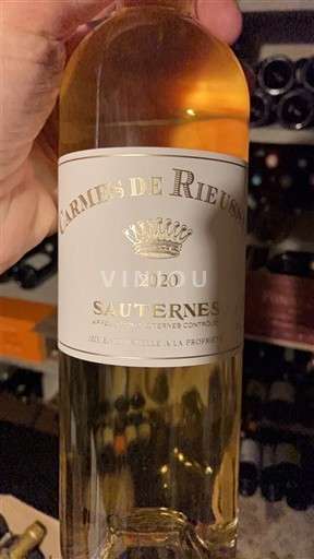 Bordeaux Sauternes Carmes de Rieussec 2020