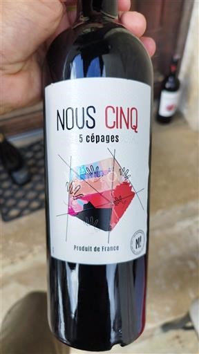 Vin Rouge sec 5 cépages Nous Cinq Non millésimé France Languedoc AOC