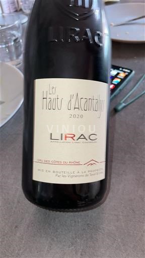 Rhônen laakso Lirac Les Hauts Acantalys 2020