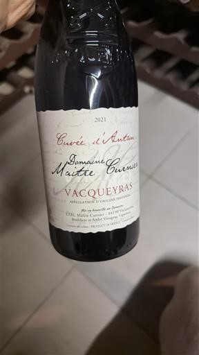 Valle del Rodano Vacqueyras Domaine Maîte Curnier d'Antan 2021