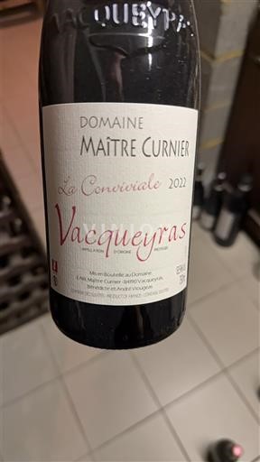Valle del Ródano Vacqueyras Domaine Maître Curnier La Conviviale 2022