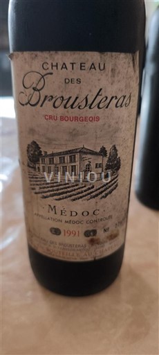 Burdeos Médoc Cru Bourgeois Château Des Brousteras 1991